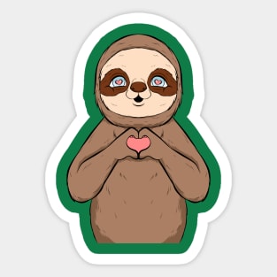 sloth cute, funny and loving Sticker